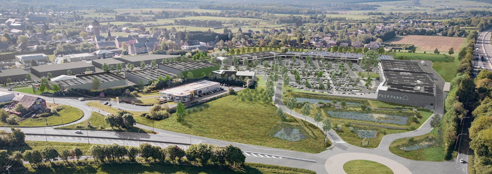 F’lip Park: a new-generation BREEAM Excellent-certified retail park in Philippeville